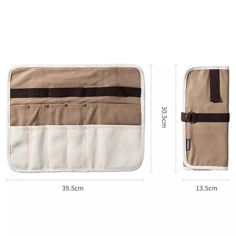کیف نظم دهنده قاشق و چنگال نیچرهایک Naturehike Picnic Cooking Tool Canvas Bag — تصویر ۴
