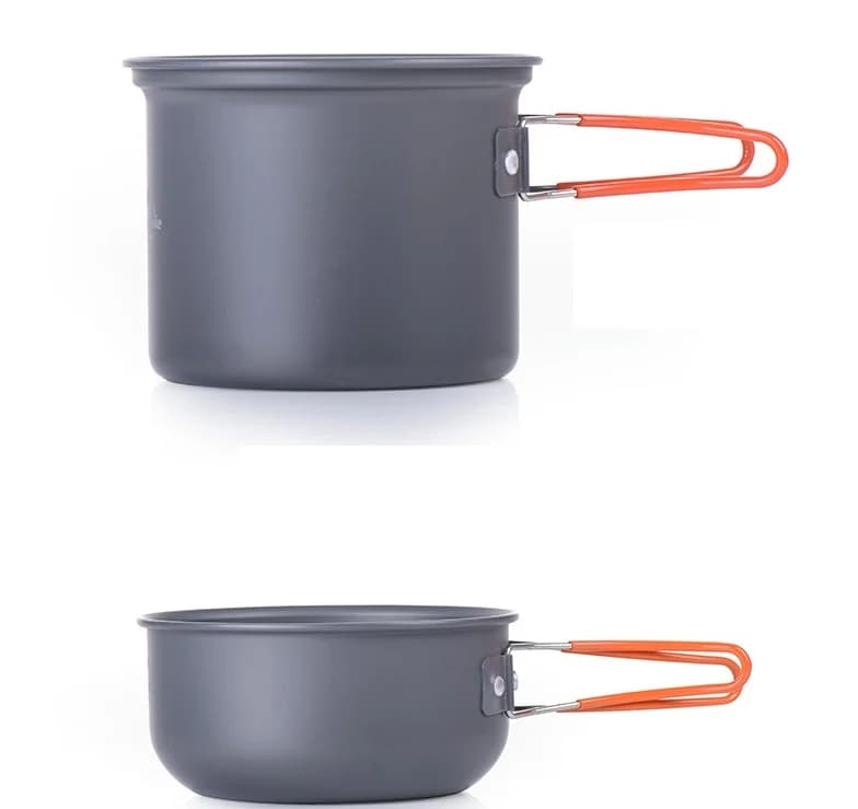 ست ظروف سفری نیچرهایک 2 الی 3 نفره Naturehike Utensils Aluminium Alloy Outdoor Cookware — تصویر ۵