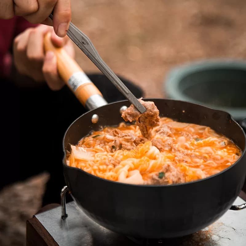 انبر باربیکیو تیتانیومی نیچرهایک بوشکرفت لارج Naturehike Titanium Baking Tongs — تصویر ۸