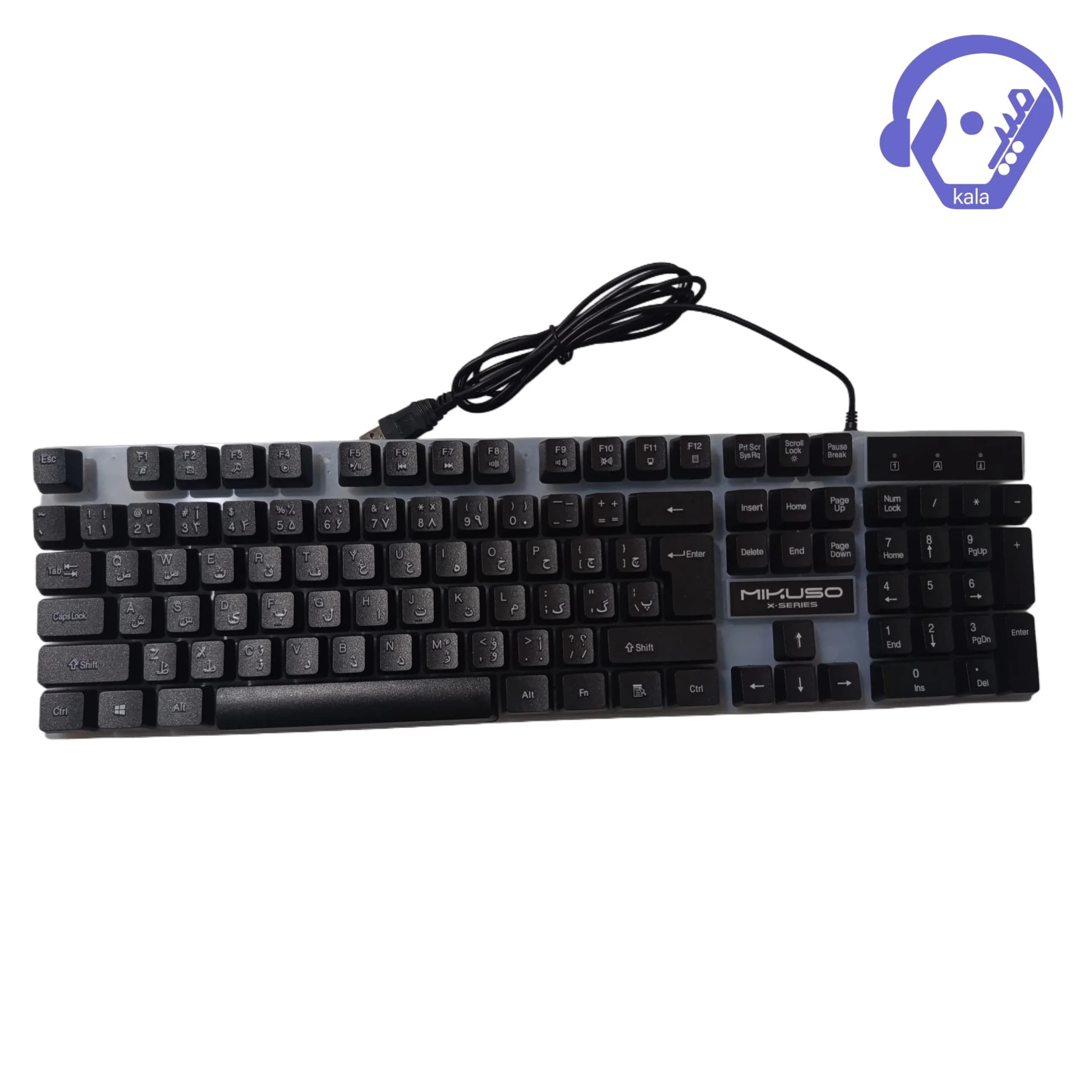 ست کیبورد و ماوس گیمینگ سیمی میکیوسو (MIKUSO) مدل XK-01 — تصویر ۲