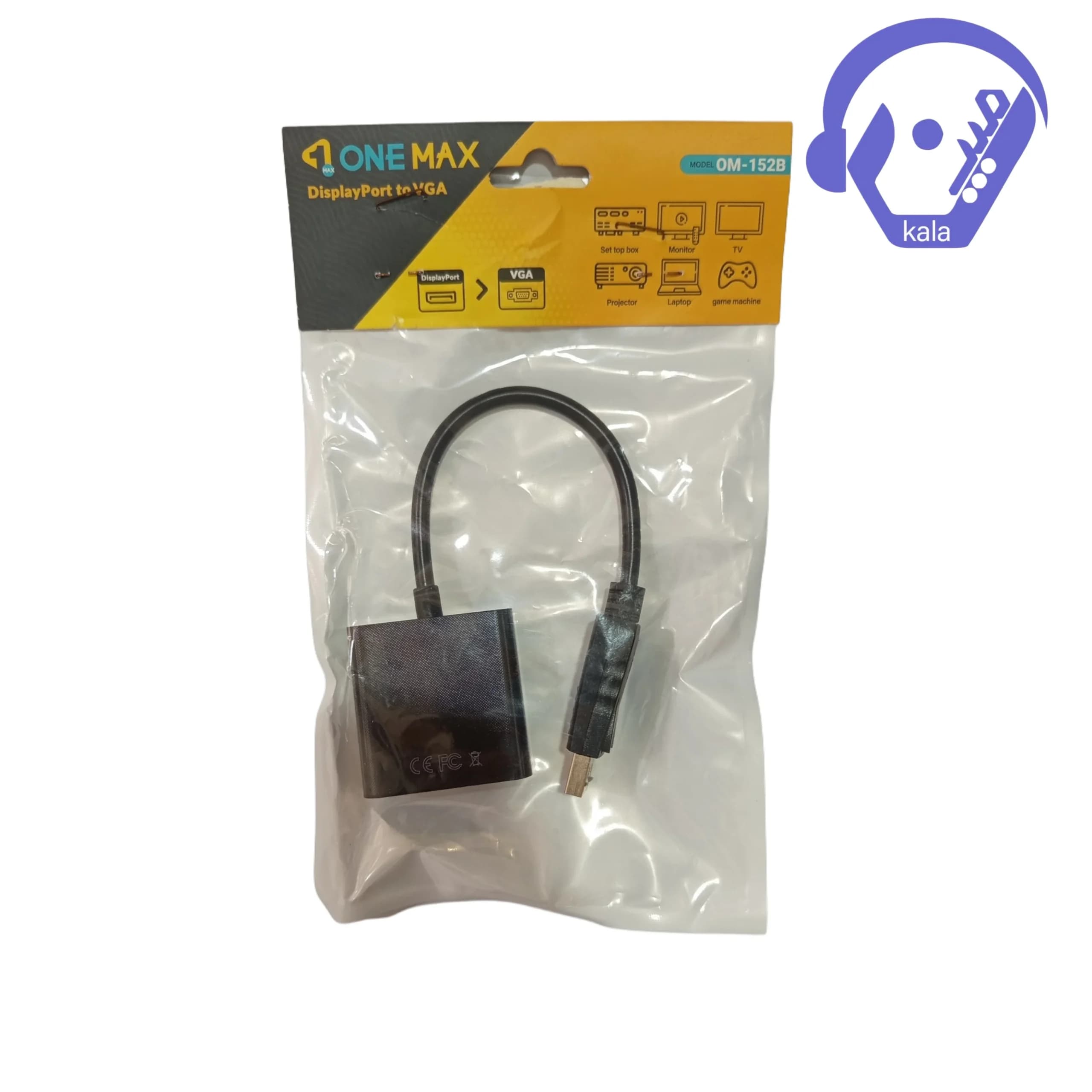 مبدل DisplayPort به VGA وان مکس (ONE MAX) مدل OM-152B