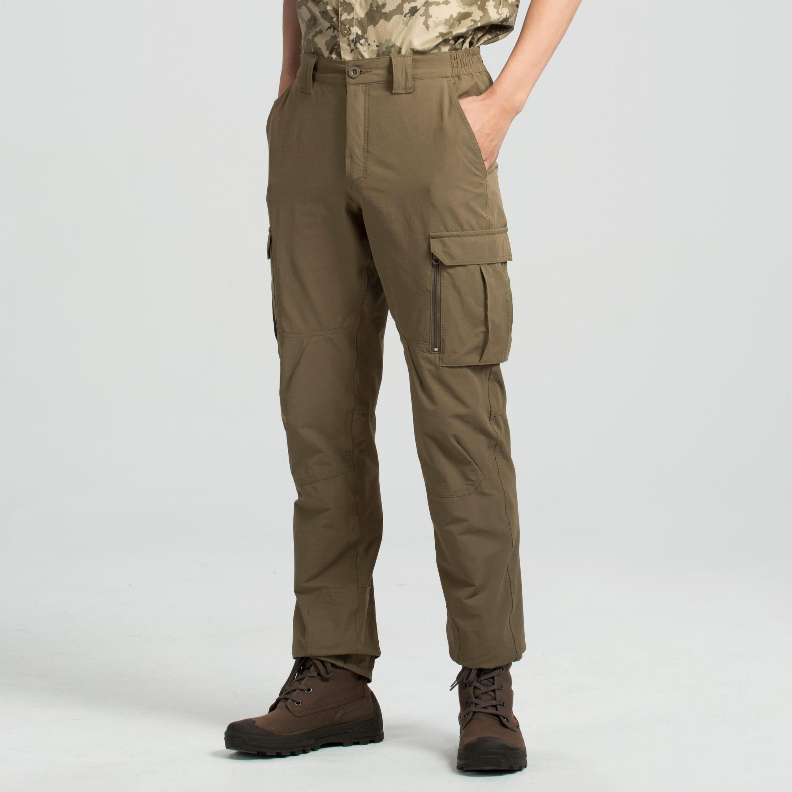 شلوار شکار سولوگناک Solognac Men’s Outdoor Trousers – Hunting and Nature Observing – Beige – Light 500 — تصویر ۷