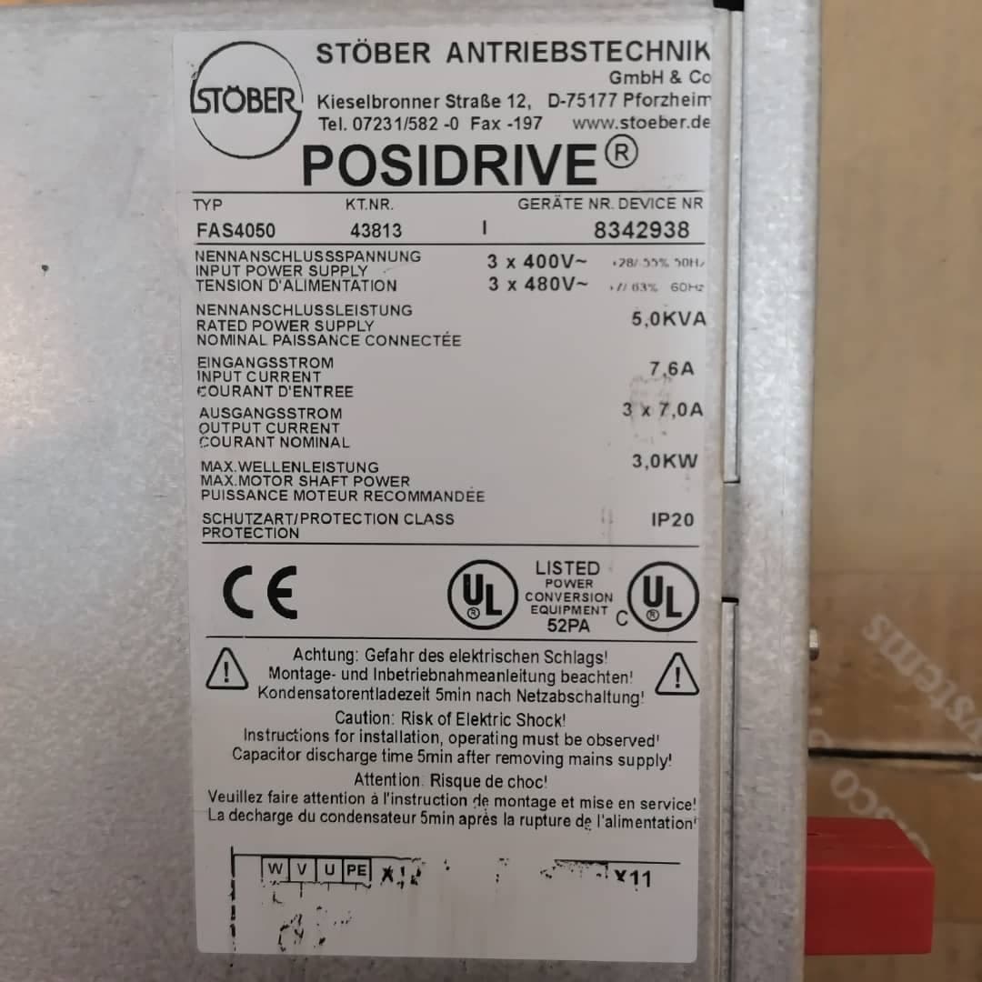 اینورتر کنترل دور موتور سه فاز 5 کیلو وات POSIDRIVE FAS 4000 مدل FAS4050 — تصویر ۵