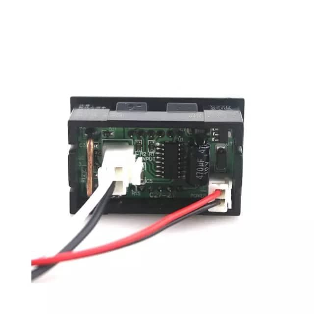آمپرمتر قابدار قرمز+شنت DC 50A سایز 0.56 — تصویر ۳