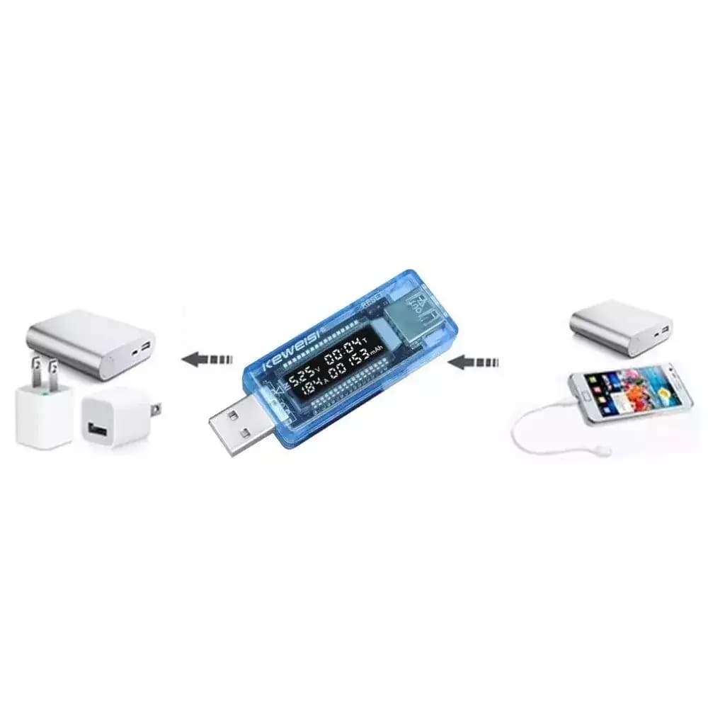 تستر ولتاژ، جریان و ظرفیت شارژ Keweisi KWS-V20 USB — تصویر ۸