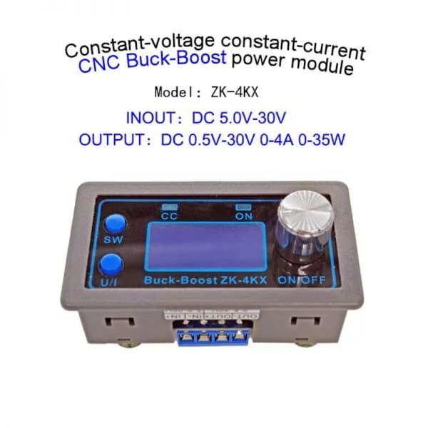 ماژول مبدل DC-DC افزاینده و کاهنده 35 وات 4 آمپر ZK-4KX — تصویر ۲