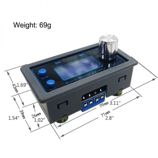 ماژول مبدل DC-DC افزاینده و کاهنده 35 وات 4 آمپر ZK-4KX — تصویر ۵