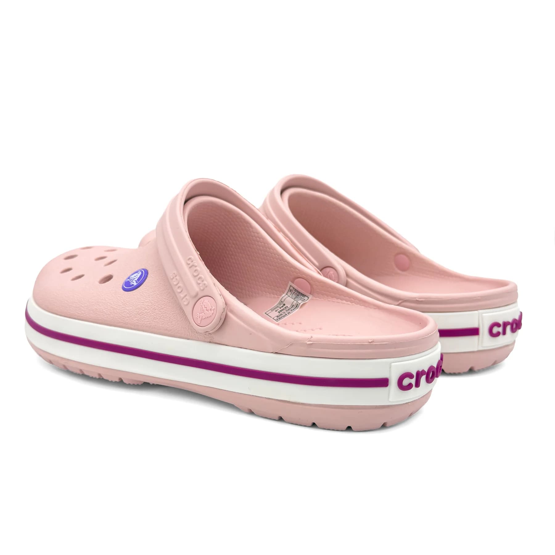 کراکس کروکبند صورتی سفید | Crocs Crocband — تصویر ۶