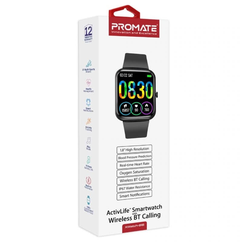 ساعت هوشمند پرومیت مدل XWATCH-B18-GRAPHITE-Gray — تصویر ۶