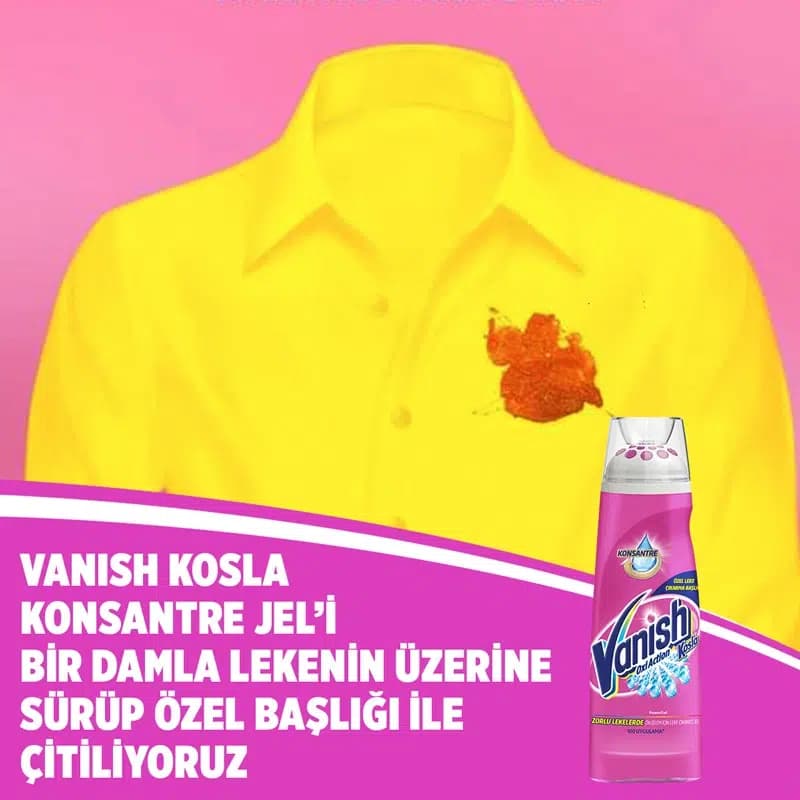 ژل لکه بر لباس ونیش Vanish مدل Oxi Action حجم 200 میل — تصویر ۶