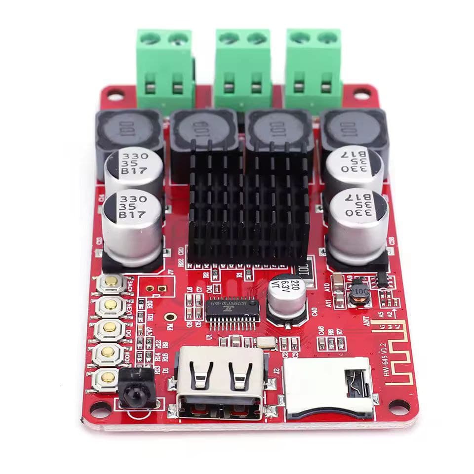 ماژول آمپلی فایر 2X50W بلوتوث دار HW-645 به همراه ریموت کنترل با تراشه TPA3116 — تصویر ۶