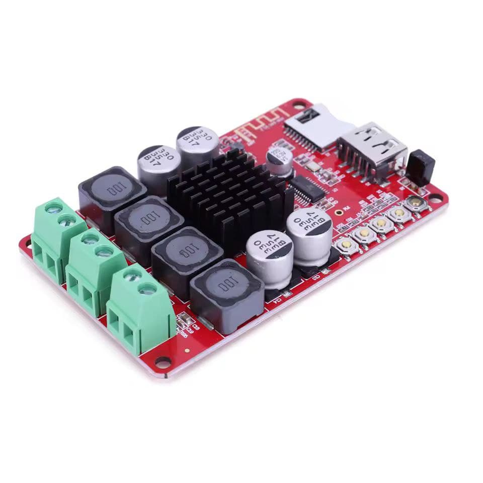 ماژول آمپلی فایر 2X50W بلوتوث دار HW-645 به همراه ریموت کنترل با تراشه TPA3116 — تصویر ۲