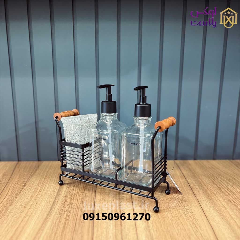 جامایع 2 قلو یونیک شیشه قهوه ای و شفاف کد2957