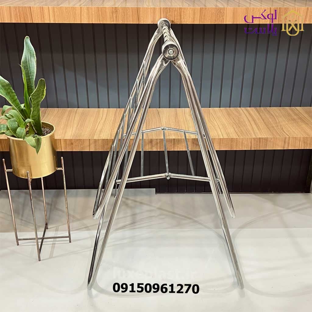 بند رخت آپارتمانی استیل با لوله 21 کد 1123 — تصویر ۶