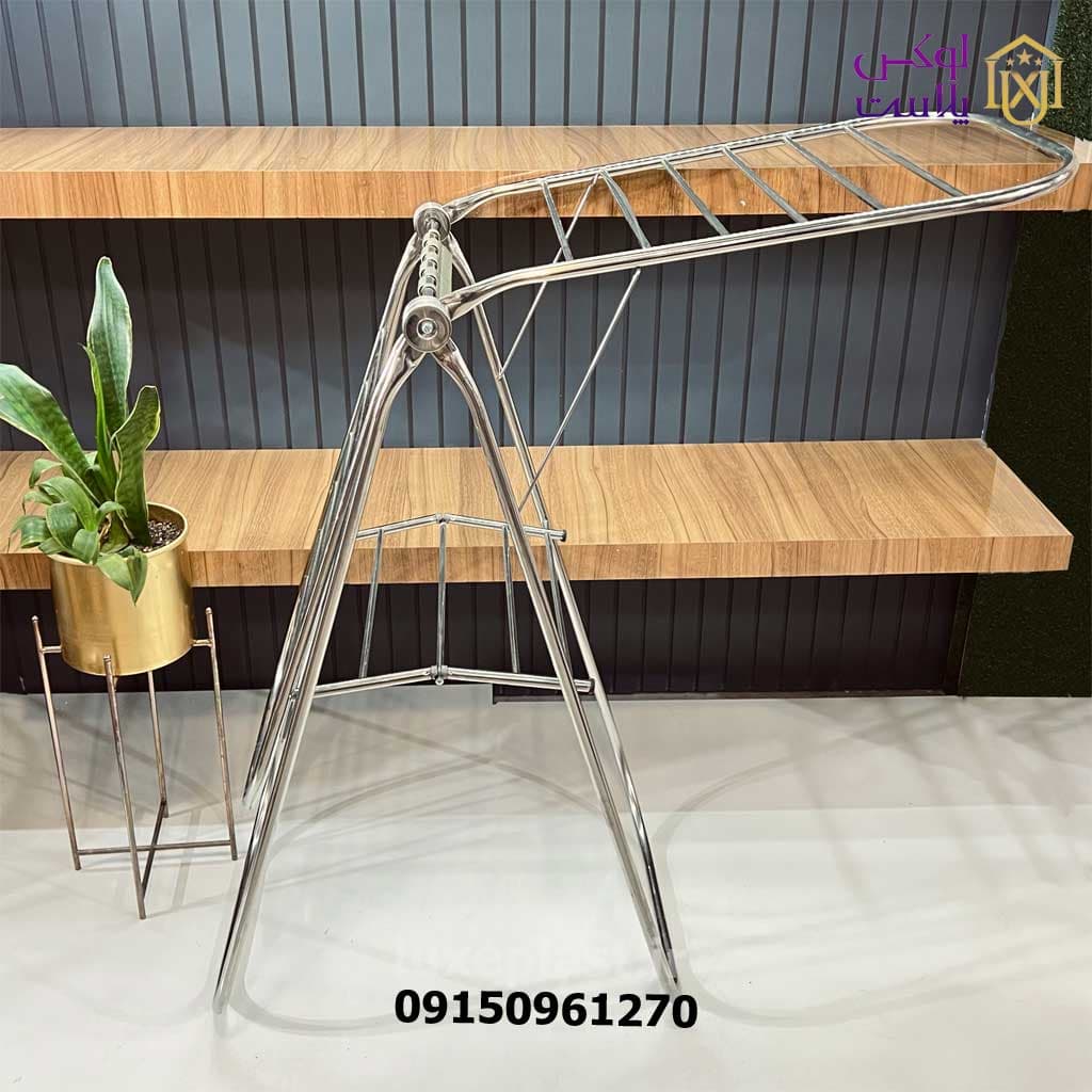 بند رخت آپارتمانی استیل با لوله 21 کد 1123 — تصویر ۵