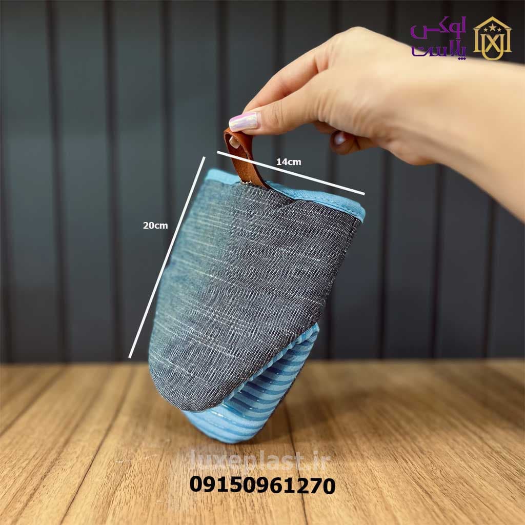دستکش فر سیلیکونی ساق کوتاه مدل کوسه 4316 — تصویر ۲