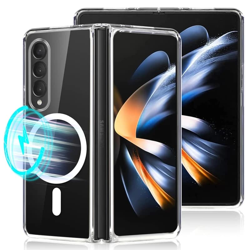 قاب گوشی مگ سیف شفاف مناسب برای Samsung Galaxy Z Fold3