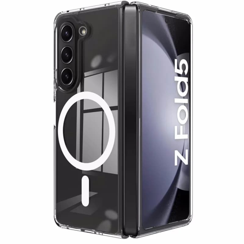 قاب گوشی مگ سیف شفاف مناسب برای Samsung Galaxy Z Fold5