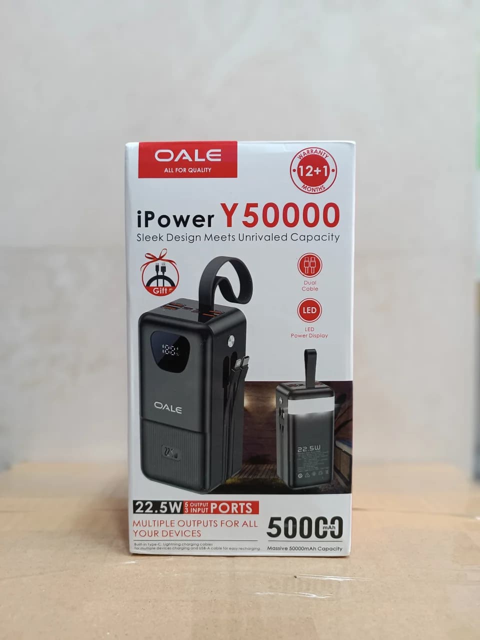 پاوربانک ۵۰۰۰۰ میلی آمپر OALE مدل Power Bank OALE Model Y50000 | Y50000 — تصویر ۶