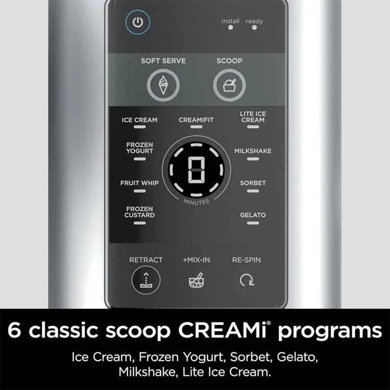 بستنی ساز نینجا مدل Ninja CREAMi Scoop & Swirl Ice Cream Maker | NINJA SWIRL BY CREAM NC701 — تصویر ۴