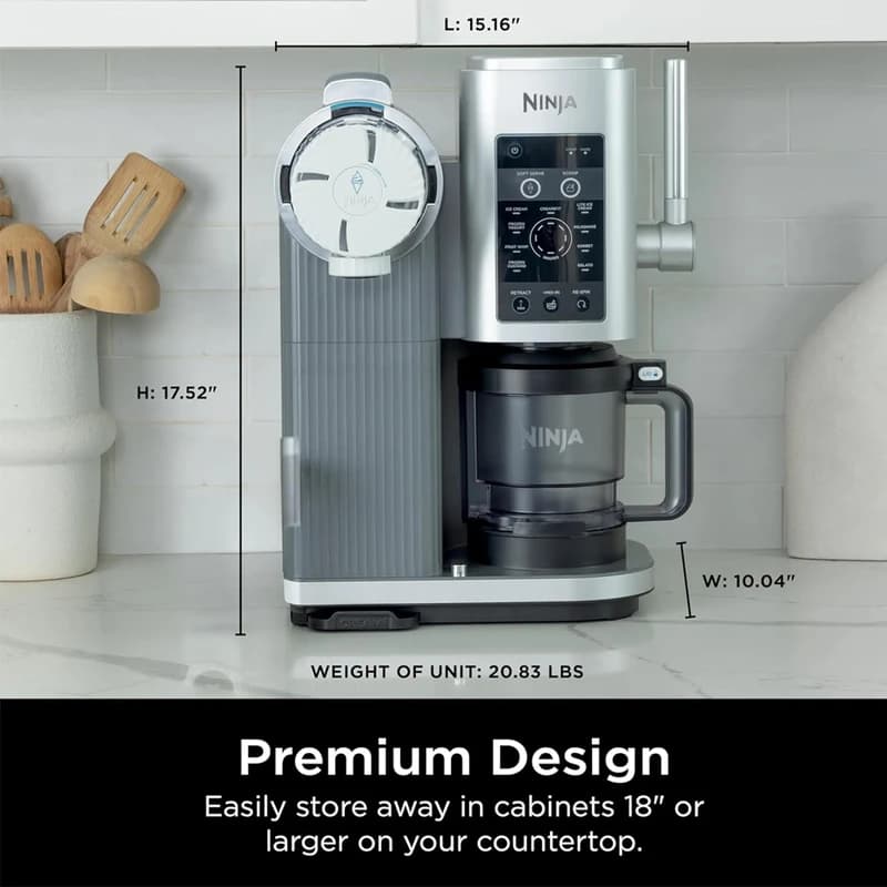 بستنی ساز نینجا مدل Ninja CREAMi Scoop & Swirl Ice Cream Maker | NINJA SWIRL BY CREAM NC701 — تصویر ۵