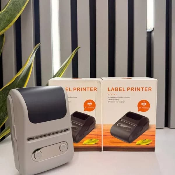 پرینتر حرارتی و لیبل زن بلوتوثی قابل حمل Bluetooth Label Maker Machine with Tape | P1 — تصویر ۲