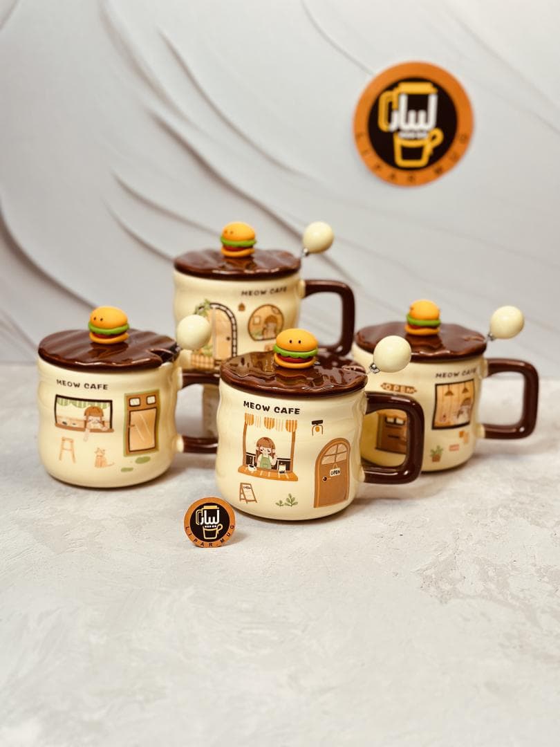 ماگ سرامیکی درب برجسته همبرگر کد 7394