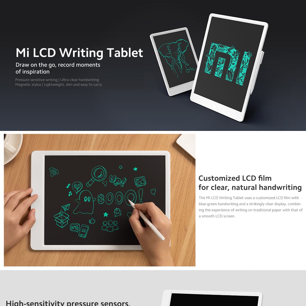کاغذ ديجيتال شيائومی مدل Xiaomi Mi LCD Writing Tablet 13.5 inch XMXHB02WC — تصویر ۷