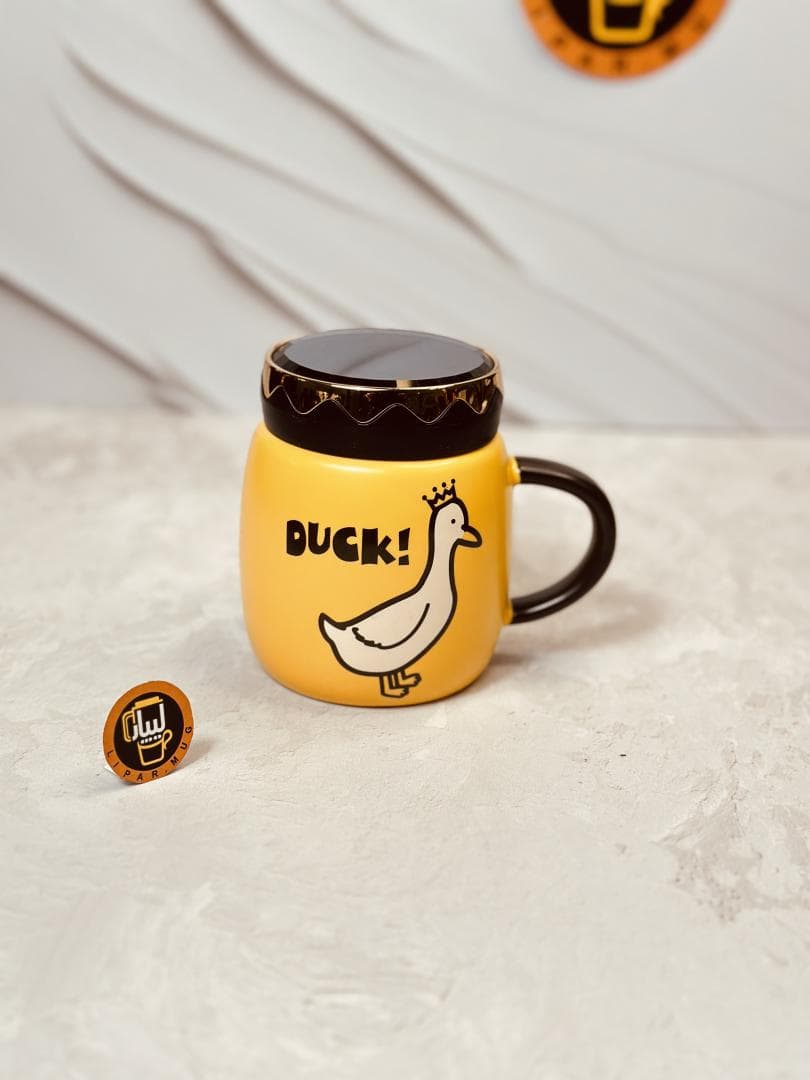 ماگ درب آیینه پیچی طرح DUCK (اردک) کد 7373 — تصویر ۴