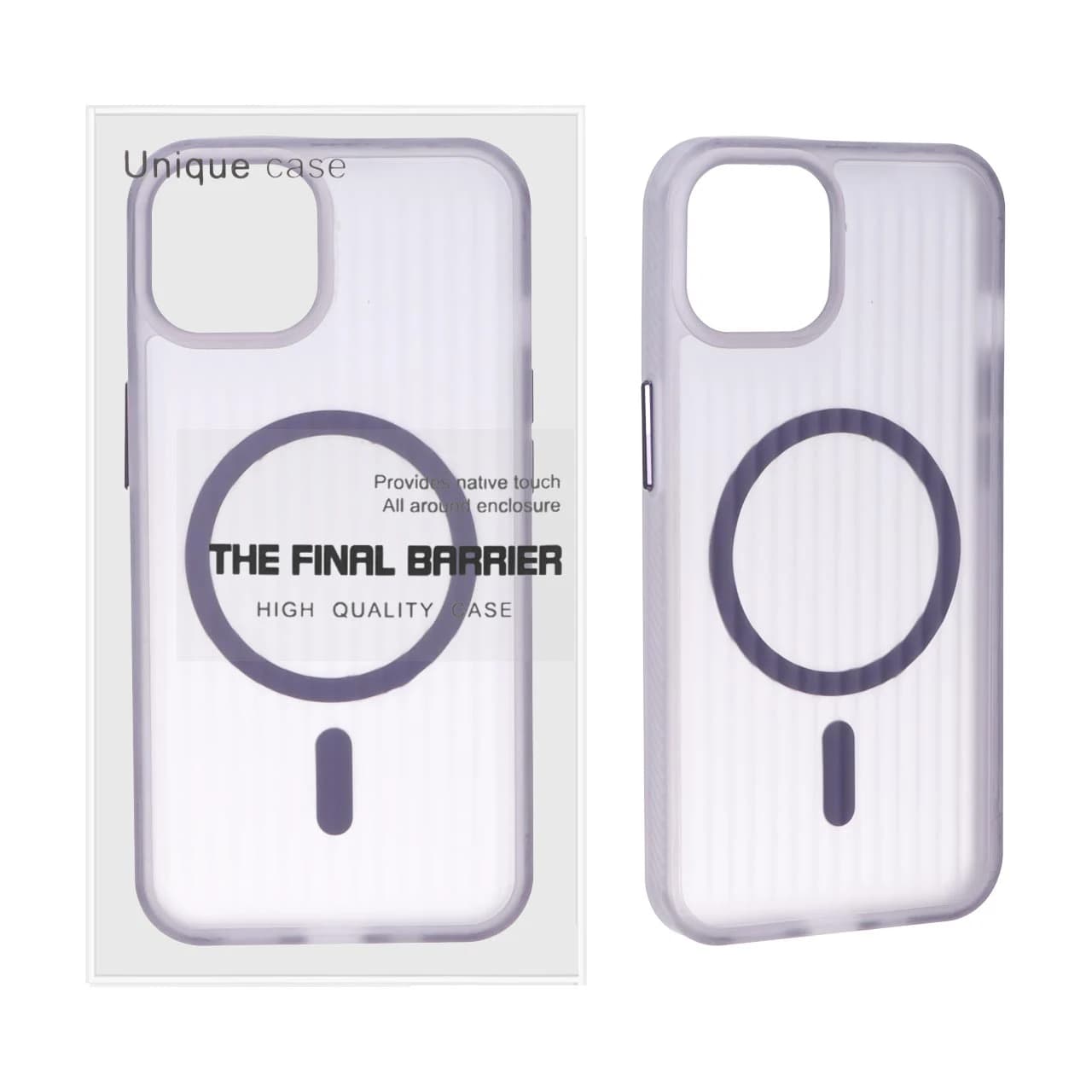 قاب اورجینال Unique Case کرکره ای مات MagSafe مدل Apple iPhone 13 / iPhone 14 — تصویر ۲