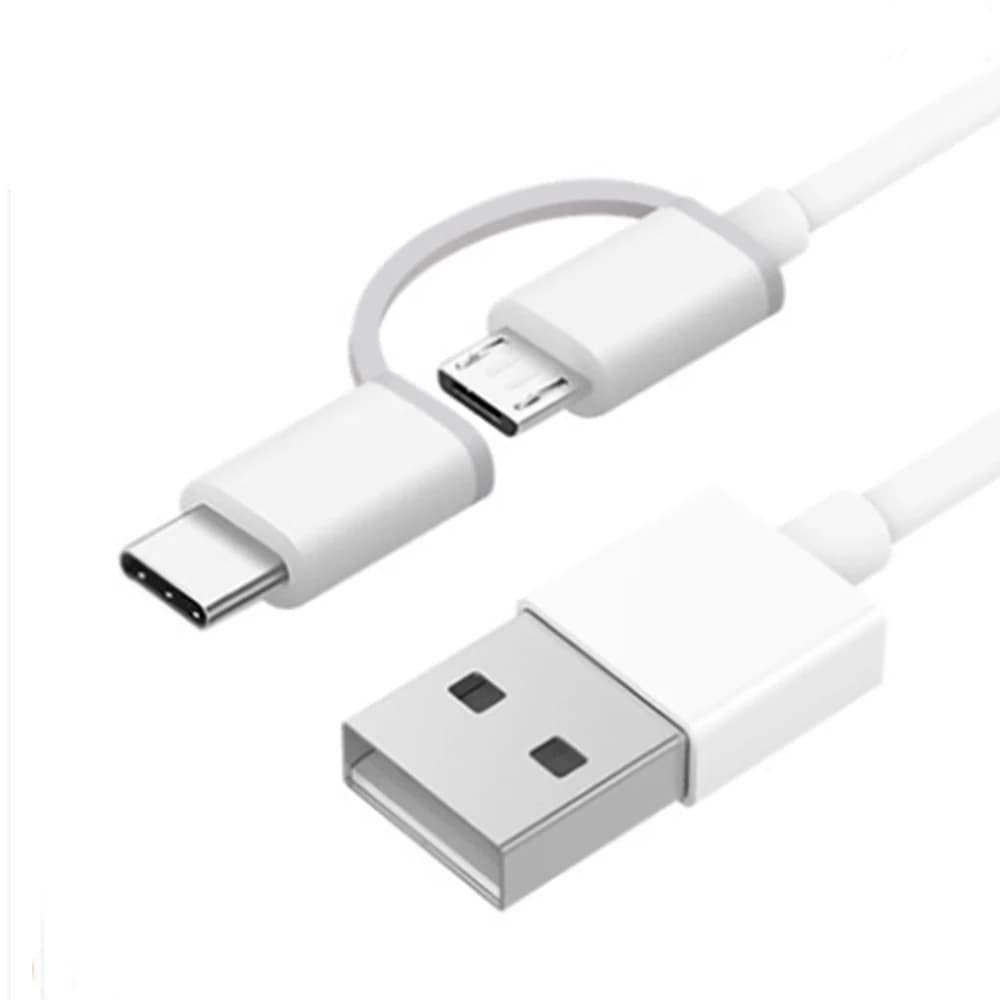 کابل شارژ شیائومی مدل Mi 2-in-1 USB Cable Micro USB to Type-C 30cm — تصویر ۳