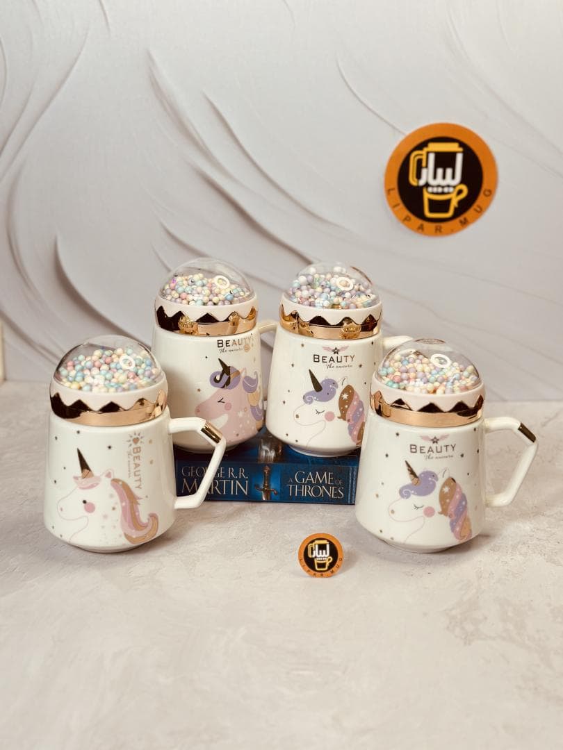 ماگ یونیکرن درب آکواریومی برجسته کد 6524