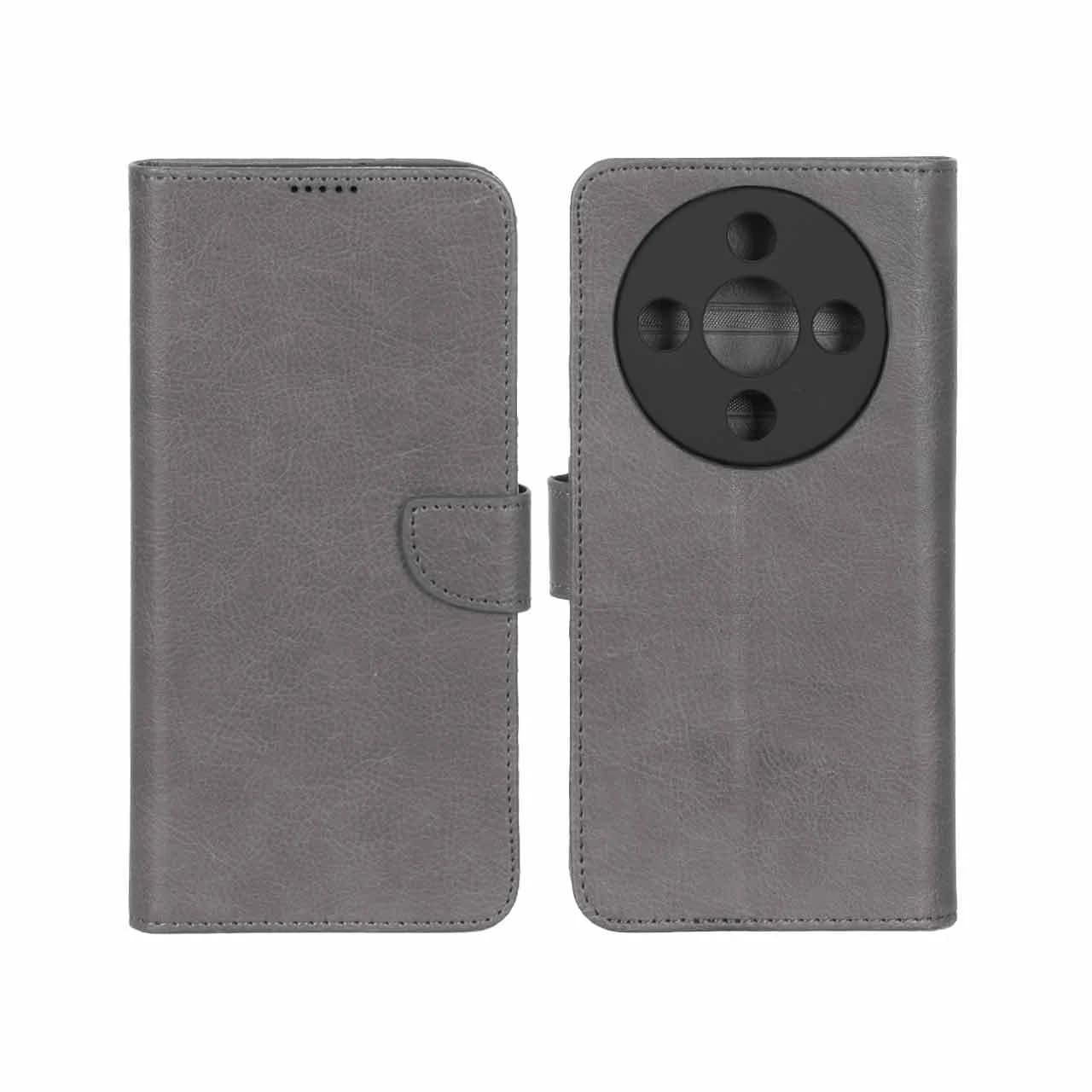 کیف چرمی موبایل مگنتی محافظ لنزدار KRF مدل Honor X9d — تصویر ۳