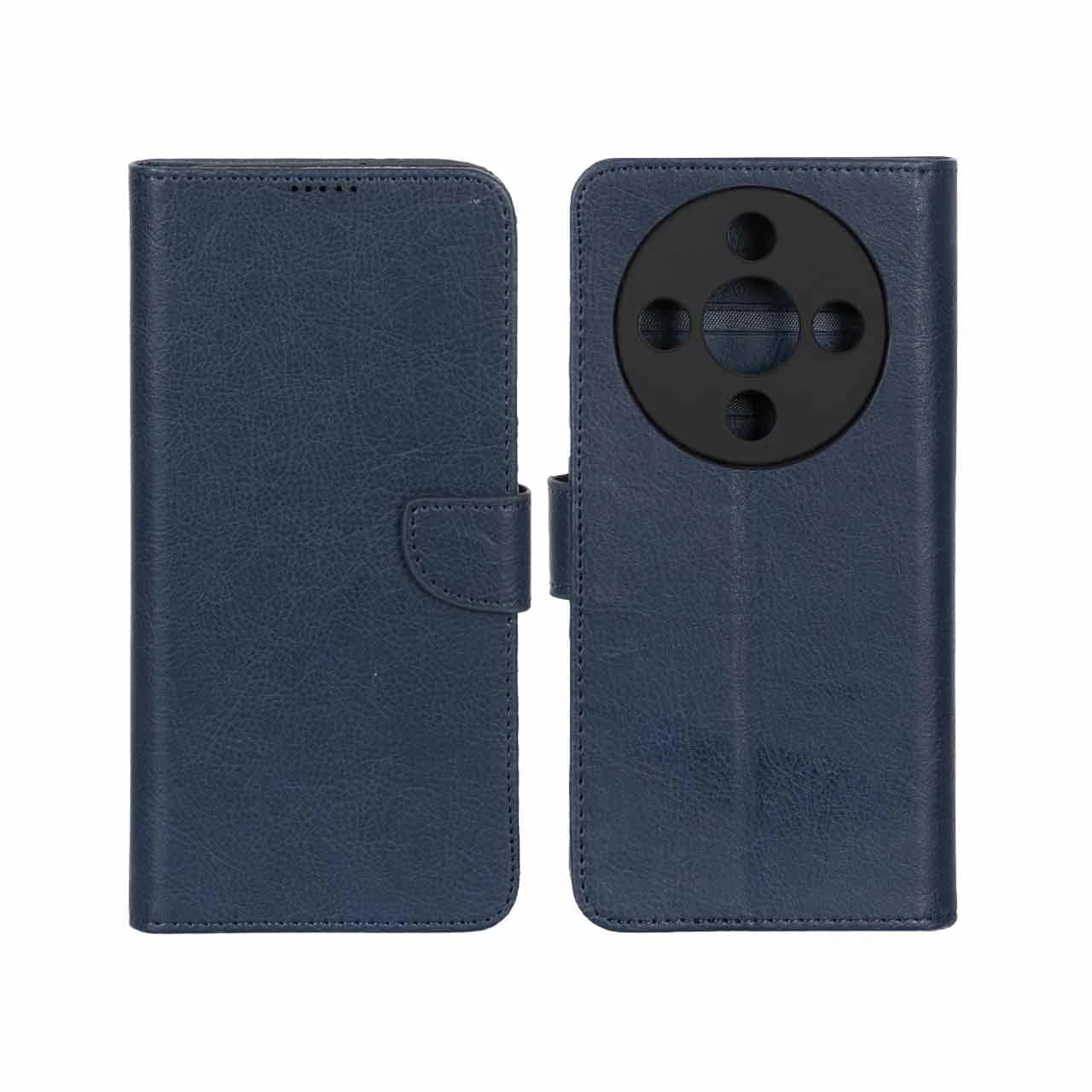 کیف چرمی موبایل مگنتی محافظ لنزدار KRF مدل Honor X9d — تصویر ۲