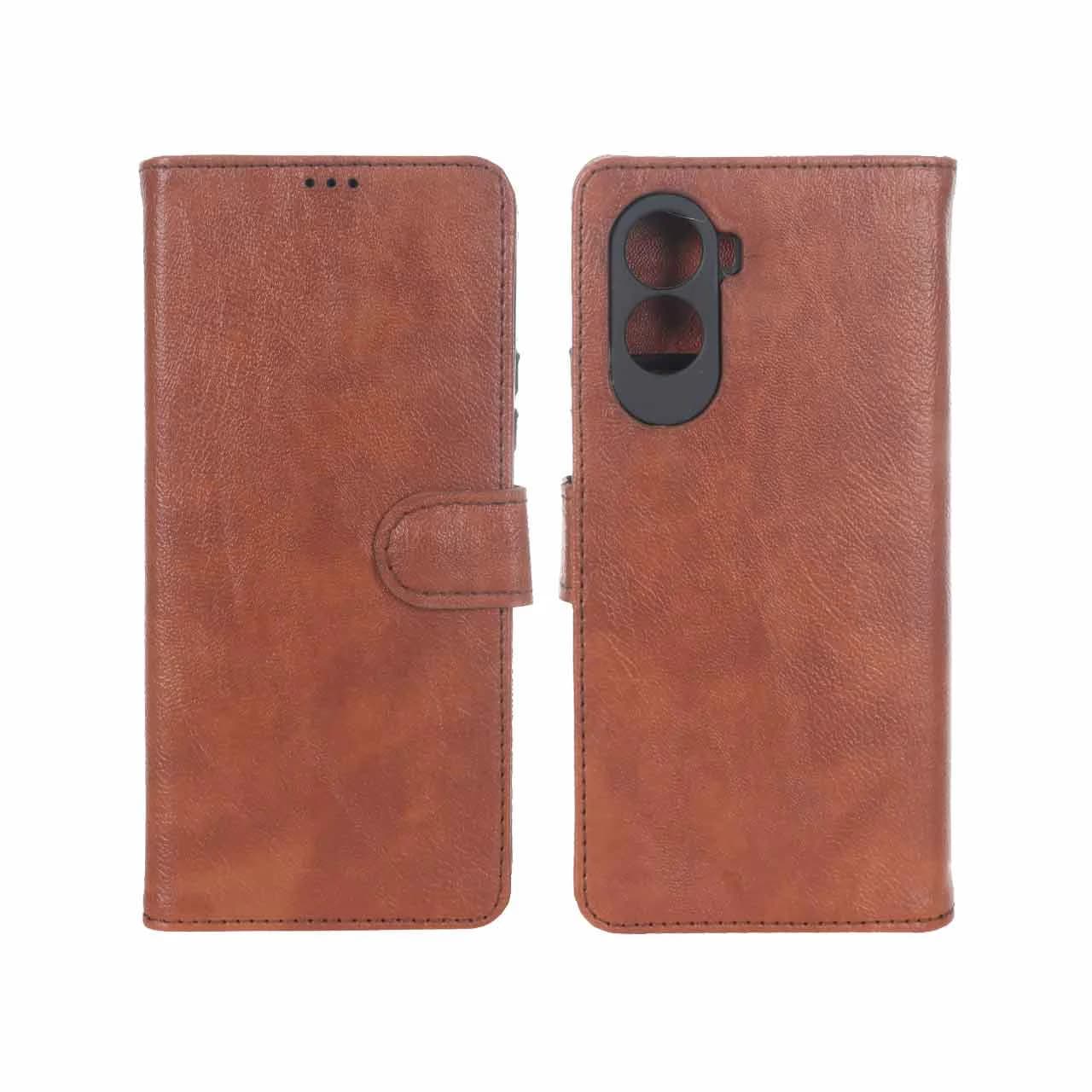 کیف موبایل چرمی مگنتی محافظ لنزدار Xiaomi Poco M7 4G — تصویر ۲