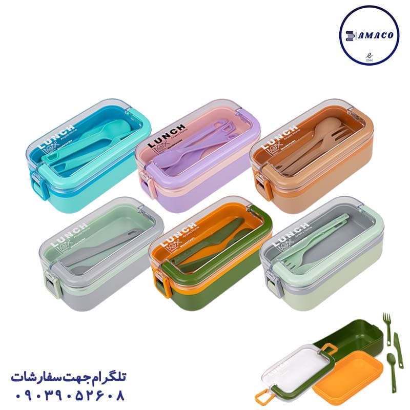 آنکسیا – ظرف غذا 1 طبقه مستطیل کد 102
