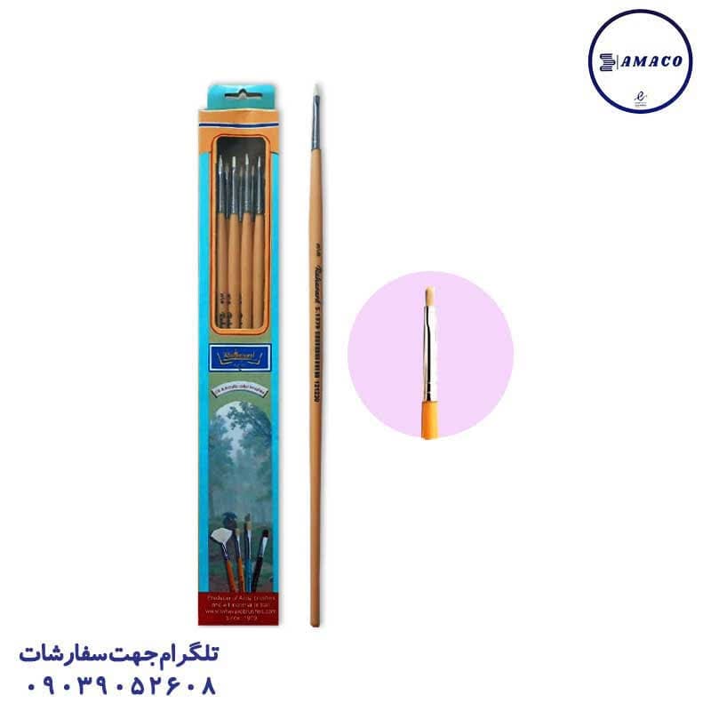 رهاورد – قلم مو دسته کرم سایز 0.3