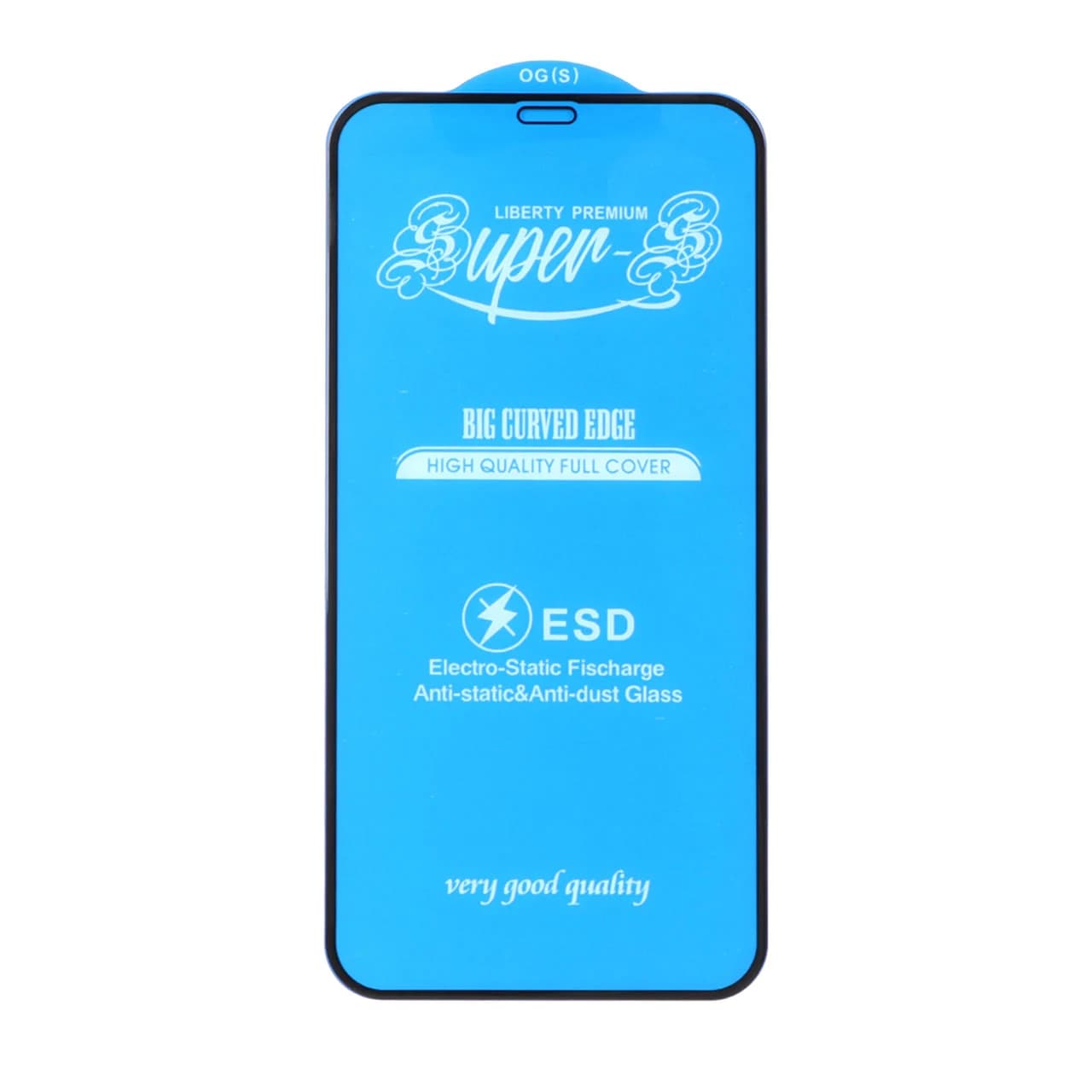 محافظ صفحه نمایش شیشه ای آنتی استاتیک مات Full Cover Super S-OG مدل Iphone 11 / XR – مشکی (بدون پک)