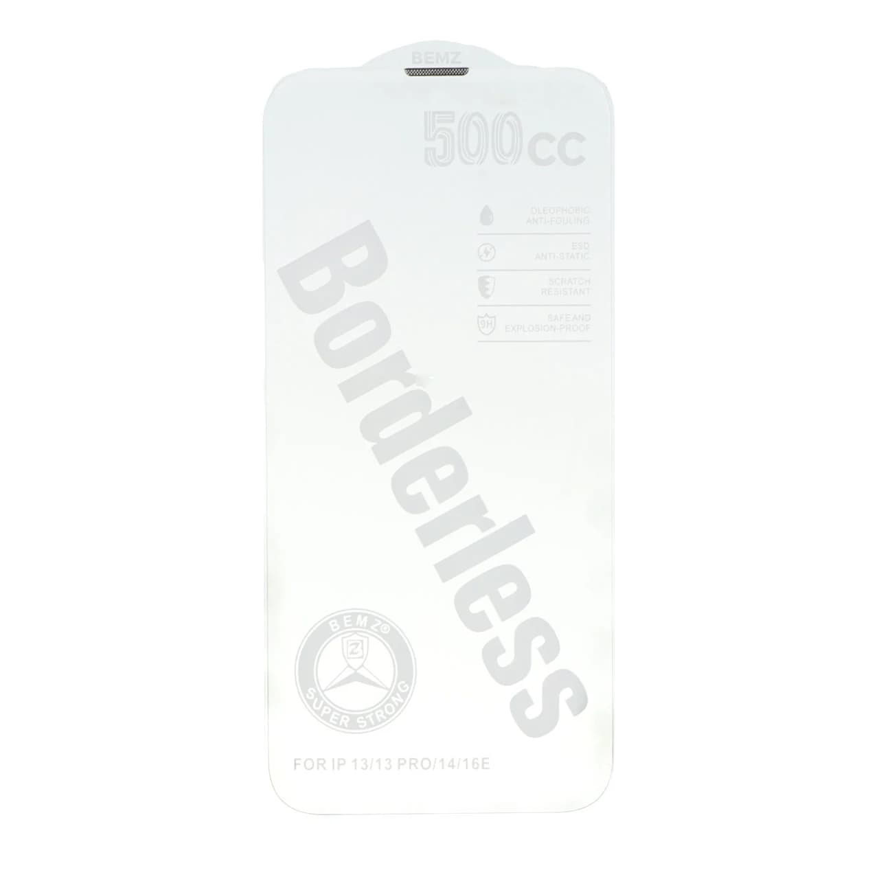 محافظ صفحه نمایش شیشه ای اورجینال بدون حاشیه Bemz ESD 500CC مدل Apple iPhone 13 / iPhone 13 Pro / iPhone 14 / 16e