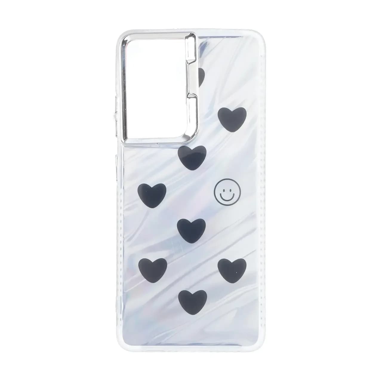 قاب Pucker هفت رنگ دور ژله ای مات لنز کروم Samsung Galaxy S21 Ultra