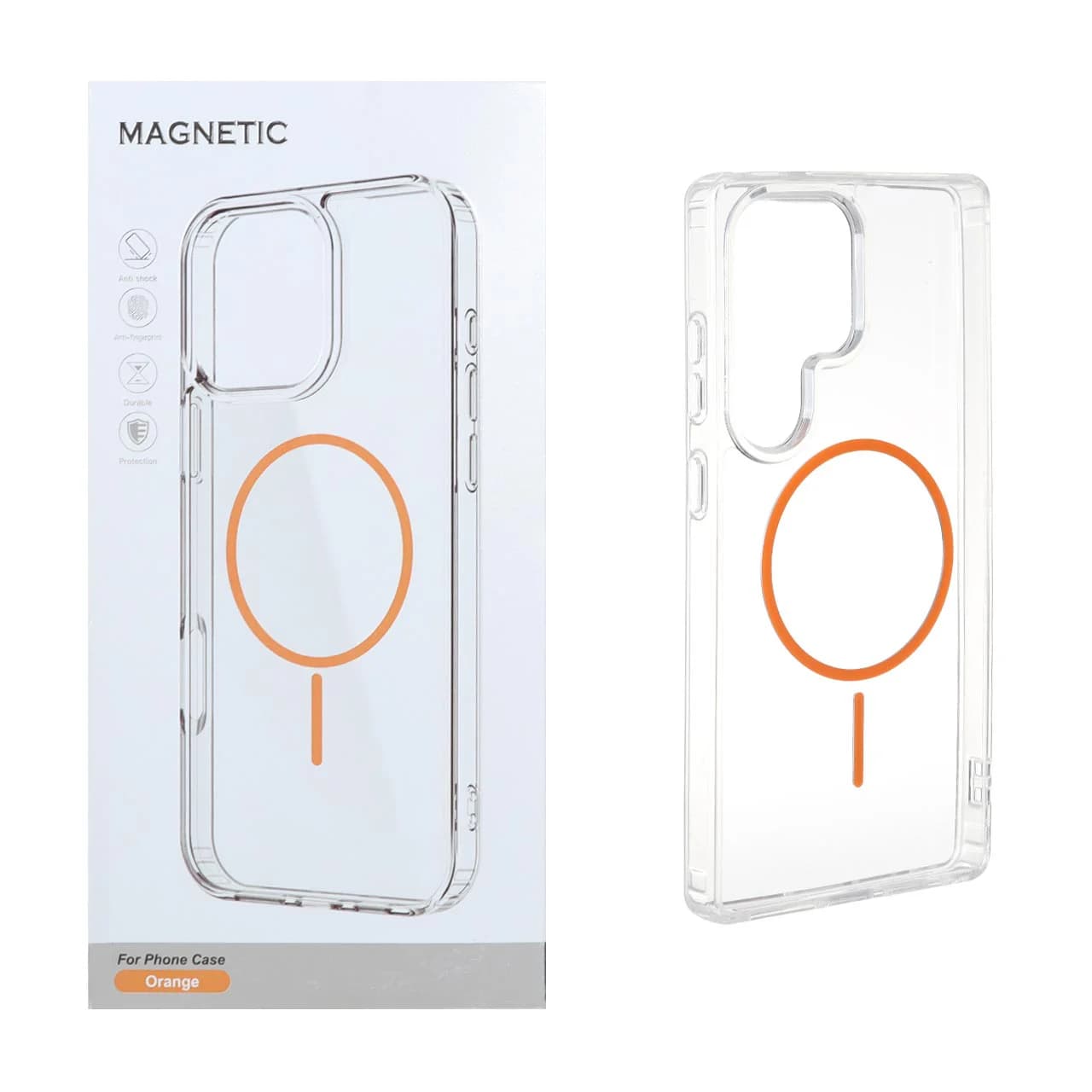 قاب اورجینال Magnetic دور ژله ای MagSafe مدل Samsung Galaxy S25 Ultra — تصویر ۳