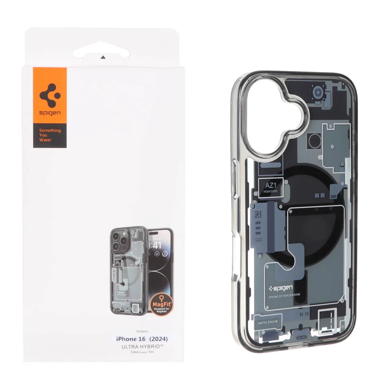 قاب اورجینال Spigen مگ سیف Zero one مدل Apple iPhone 16 – طرح 29 (پک دار)