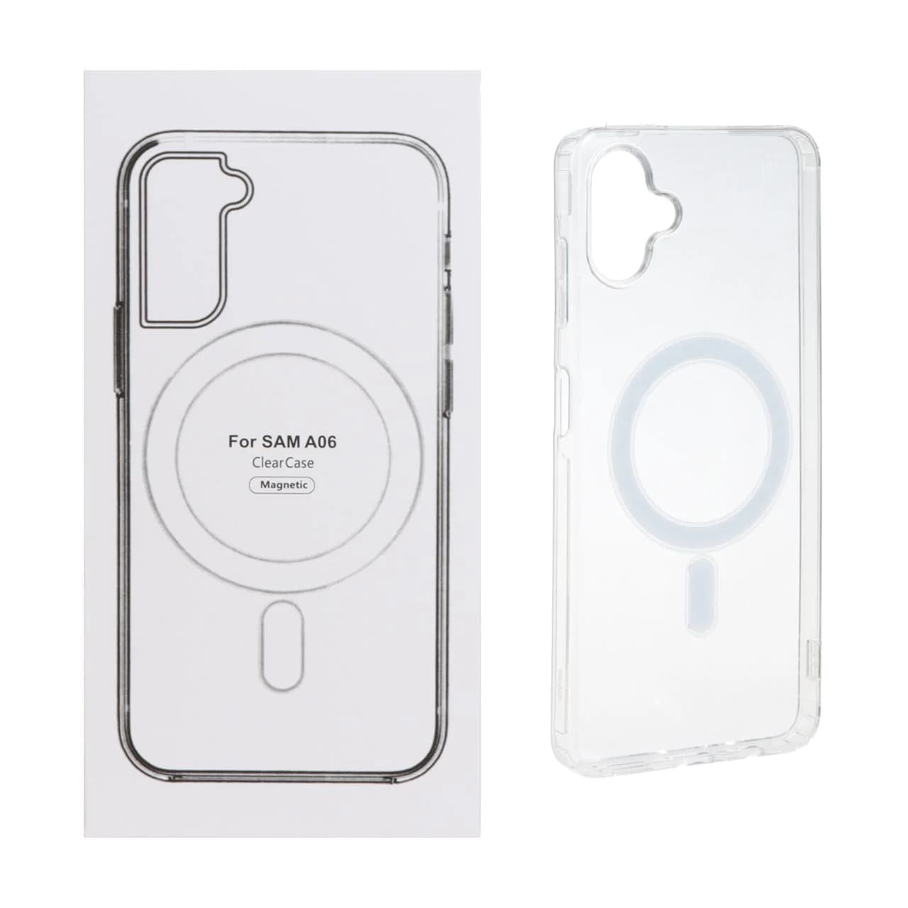 قاب شفاف Samsung Galaxy A06 با قابلیت شارژ MagSafe (پک دار)