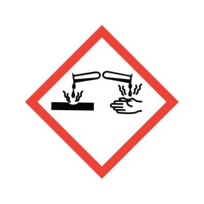 فروش برچسب GHS مواد خورنده آزمایشگاهی