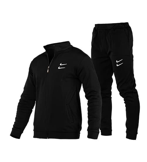 ست سویشرت و شلوار مردانه نرمال ساده اسپان مشکی Nike کد 42336