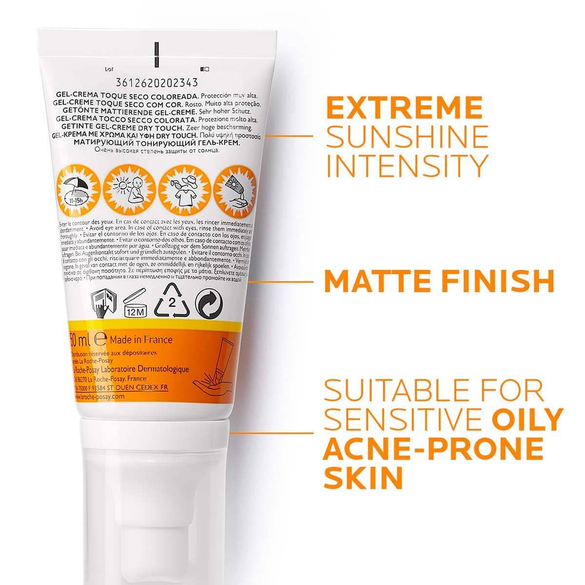 کرم ضد آفتاب لاروش پوزای La Roche Posay La Roche-posay Anthelios Xl Dry Touch Spf50+ PF 28-Tinted — تصویر ۶