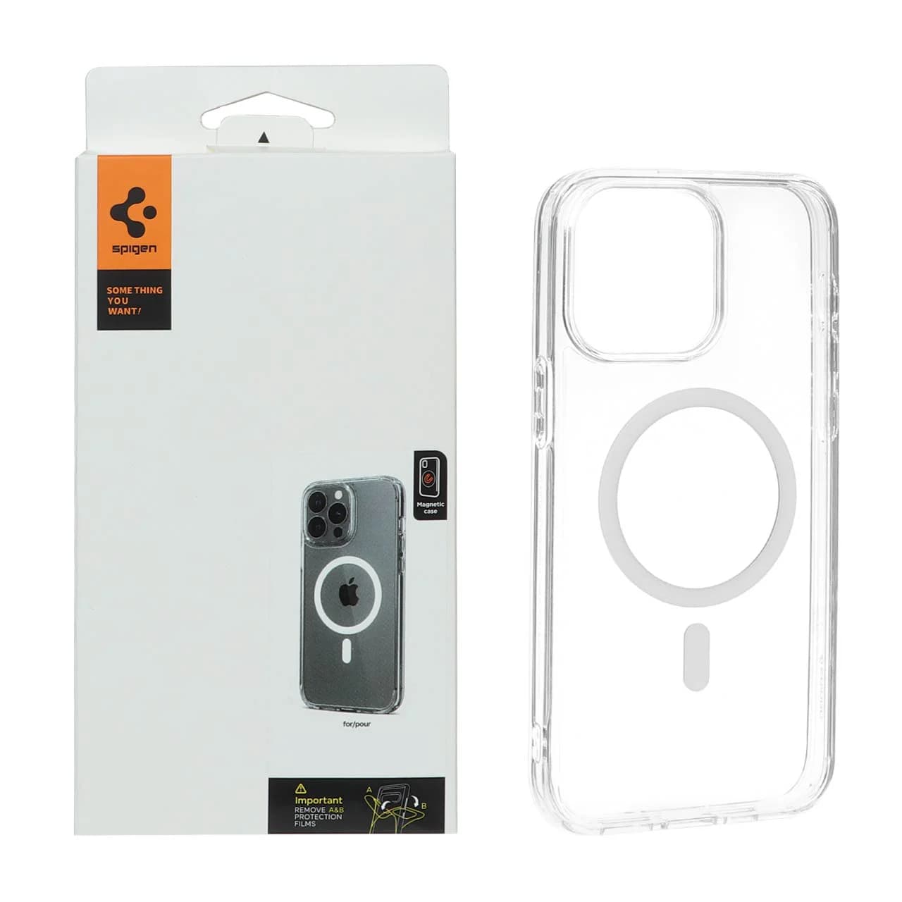 قاب Spigen اورجینال دور ژله ای شفاف MagSafe مدل Apple iPhone 13 / iPhone 14 (پک دار)