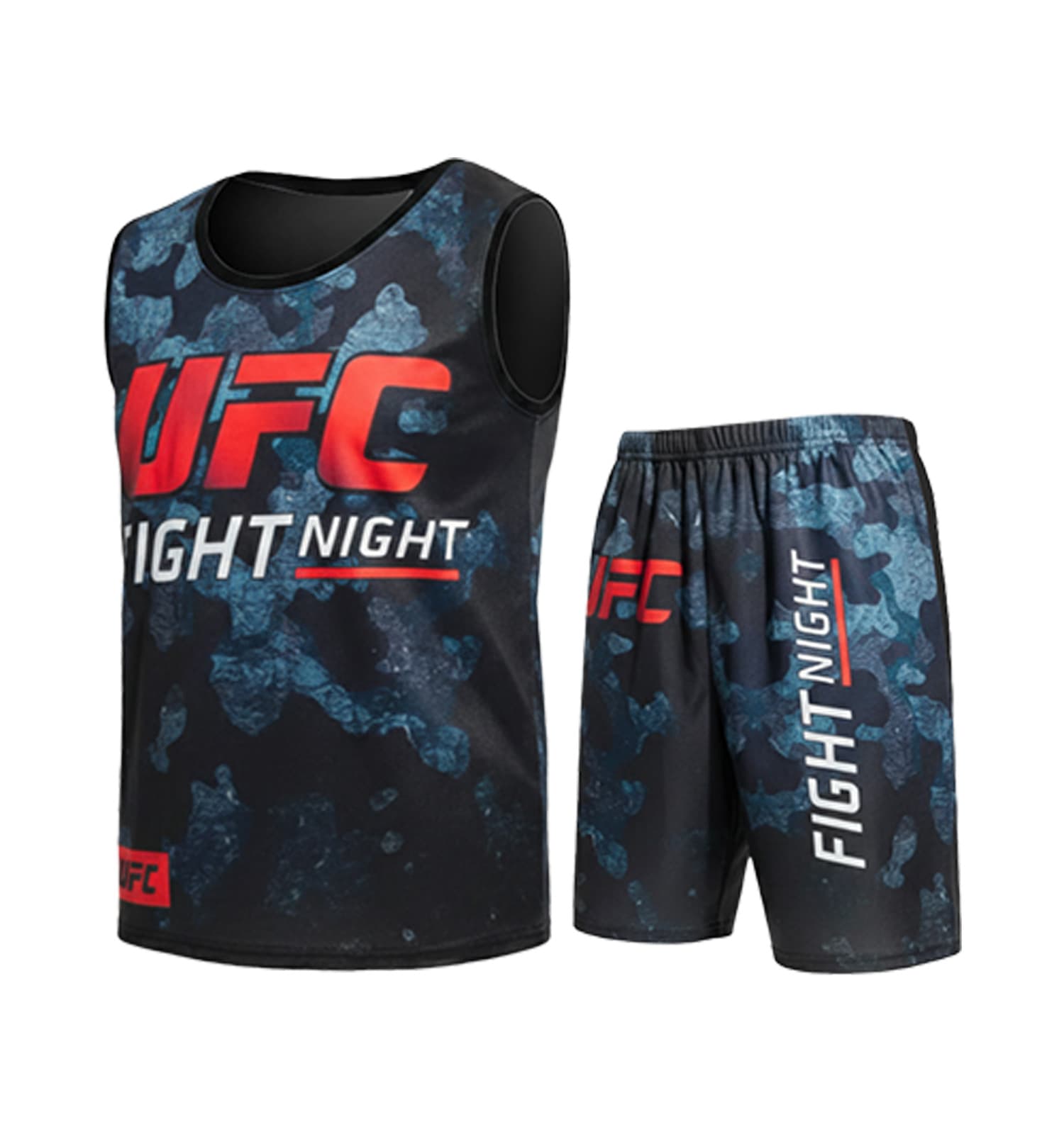ست رکابی و شلوارک مردانه Ufc یقه گرد کد 49511 — تصویر ۳