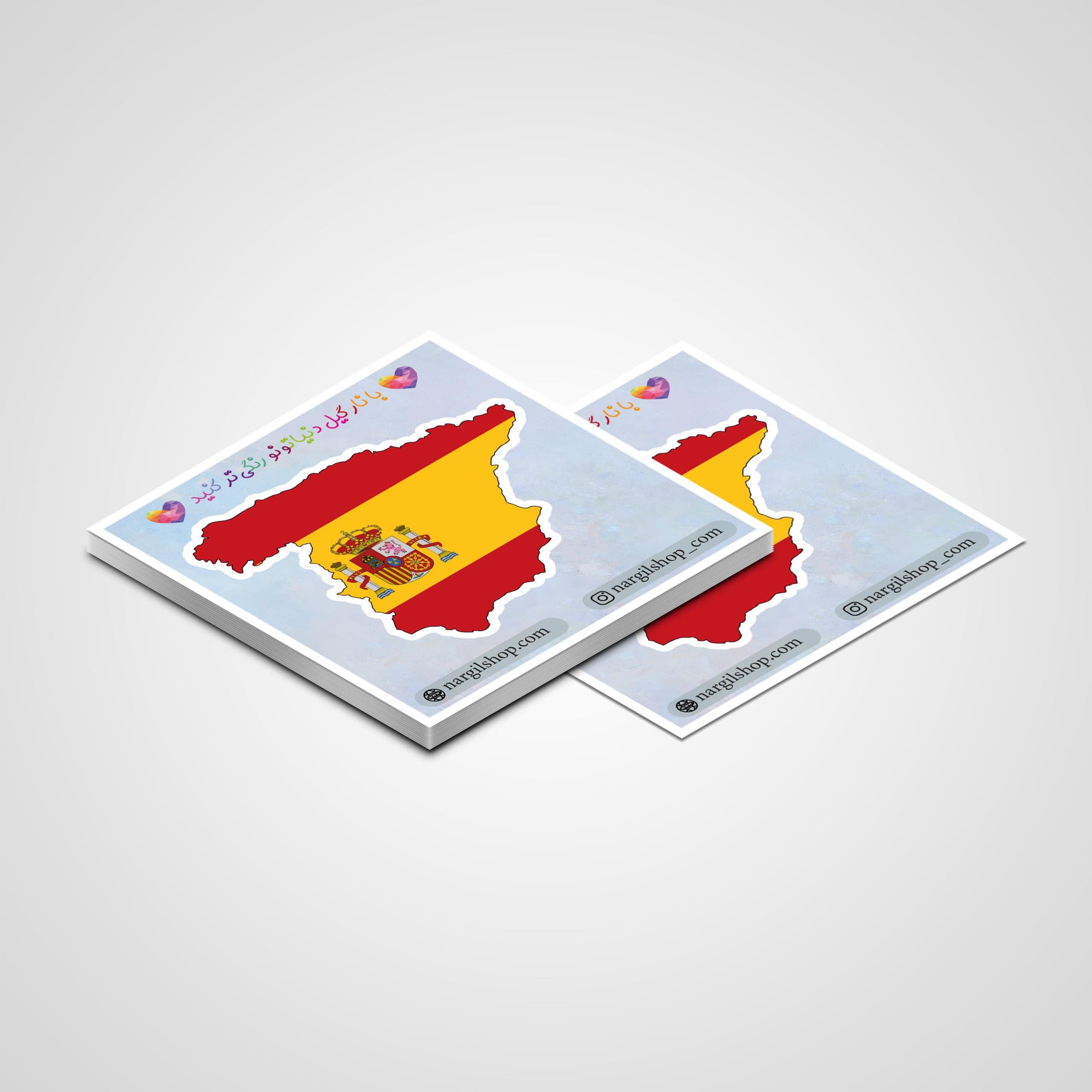 استیکر پرچم اسپانیا 10 | Spain sticker 10 — تصویر ۲