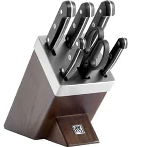 ست بلوک چاقوی آشپزخانه زولینگ خود تیز شو- 7 پارچه Zwilling Gourmet Block Set-self sharpening